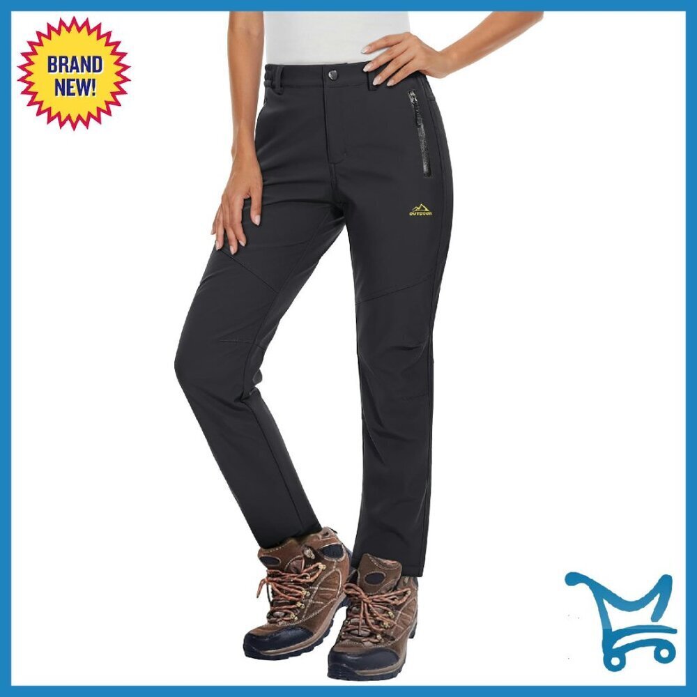 Women's Fleece Lined Waterproof Insulated Snow Ski Pants Winter Warm Hiking